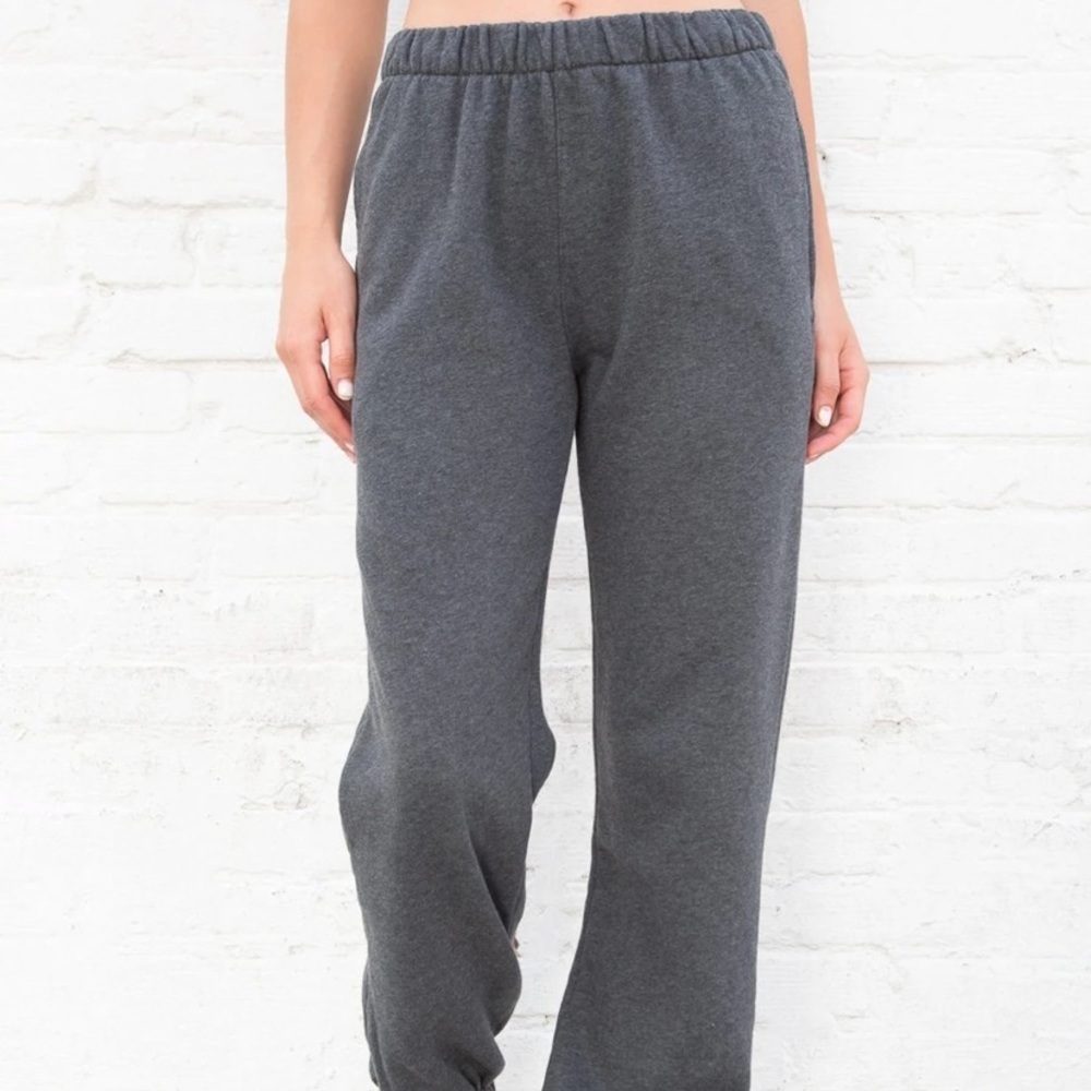 brandy melville dark grey rose sweats